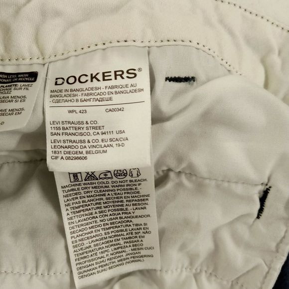 Dockers Shorts Mens Sz 42‎ Waist Flat Front Blue Cotton - Picture 4 of 11